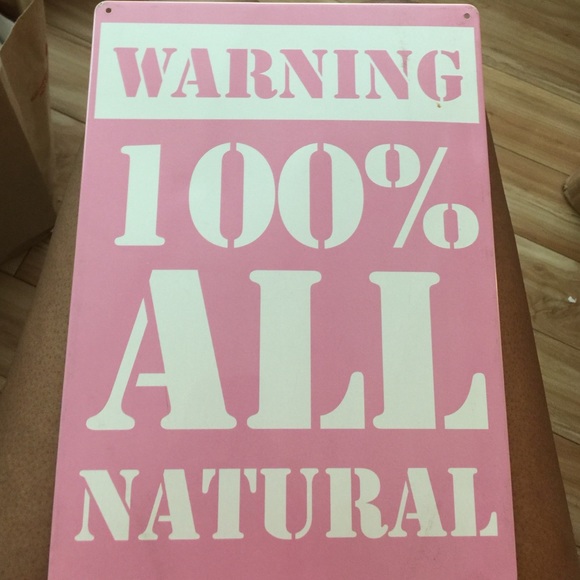 Pink Tin Wall sign Decor