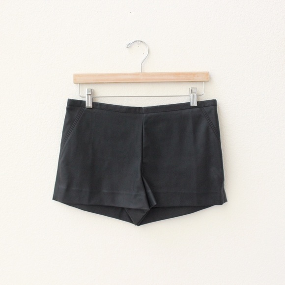 Faux Leather Shorts