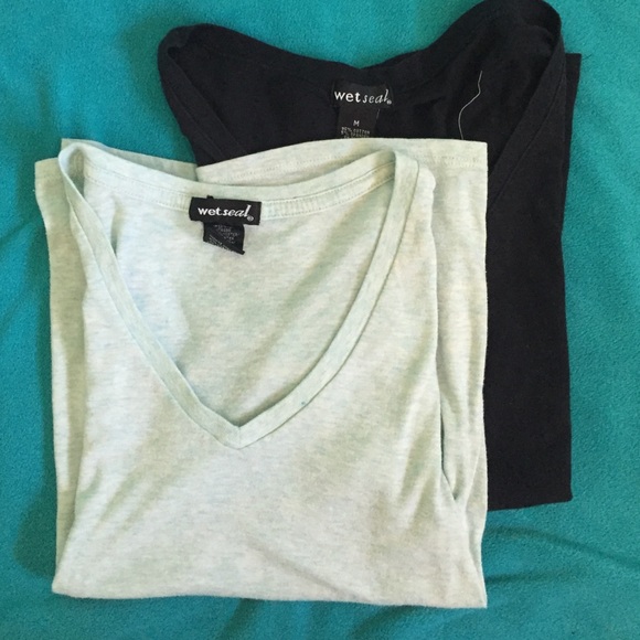 TWO Wet Seal V-necks