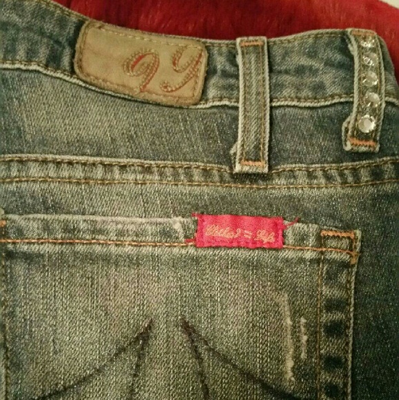 Level 99 Jeans with rhinestones - Picture 2 of 4