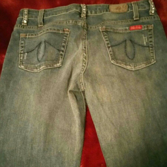 Level 99 Jeans with rhinestones - Picture 3 of 4