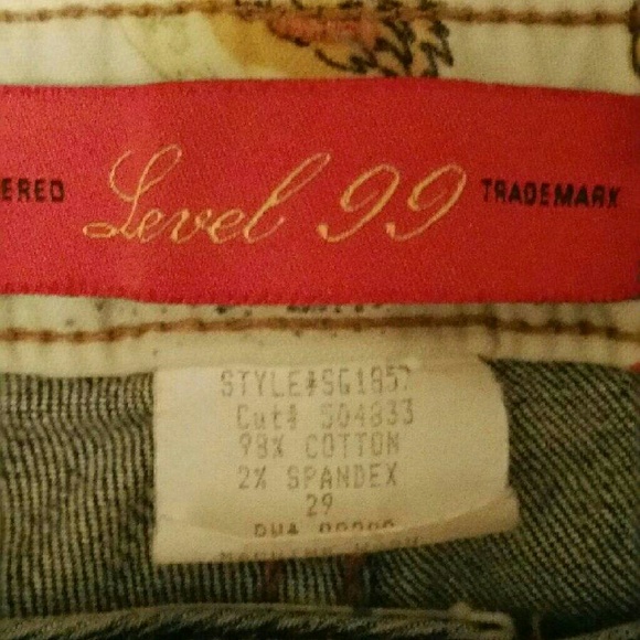 Level 99 Jeans with rhinestones - Picture 4 of 4