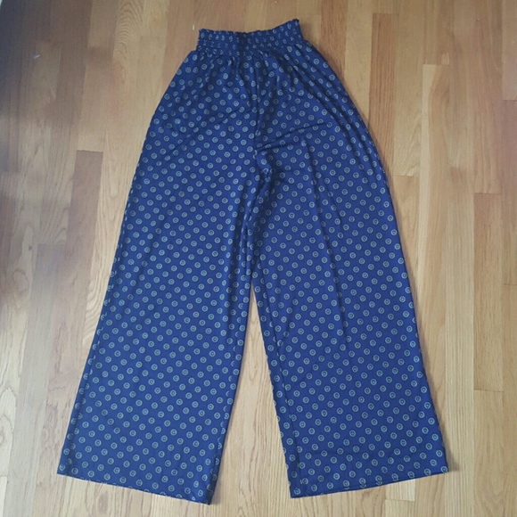 H&M blue palazzo pants