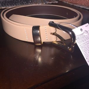 Beige skinny belt *WILL BE DONATED BY 10/31*