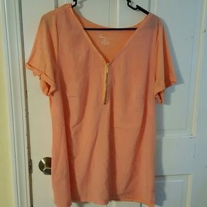 Old Navy short sleeved zipper shirt 14/16