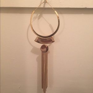 Gold choker/hanging necklace