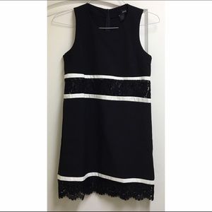 NWT AQUA Black & White Lace Dress