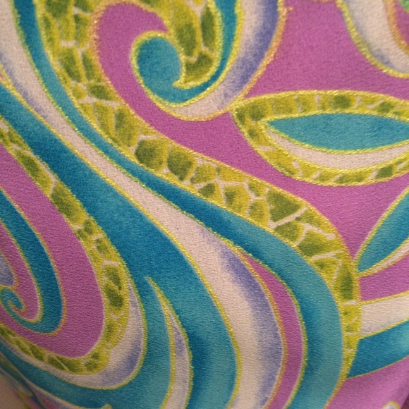 Pretty paisley sheath dress, never worn. - Picture 4 of 4