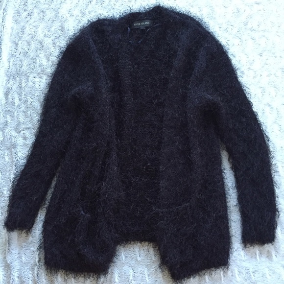 River Island Oversized Eyelash Cardigan Sweater