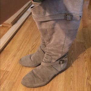 tan suede riding boots