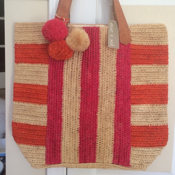 NWT Mar Y Sol Havana Striped Tote