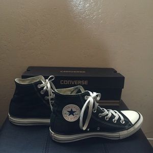Black and White High Top Converse