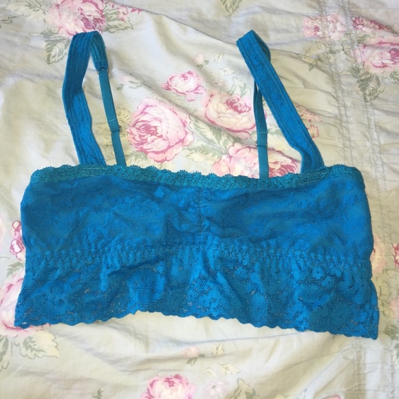 Gilly Hicks unlined bralette in blue