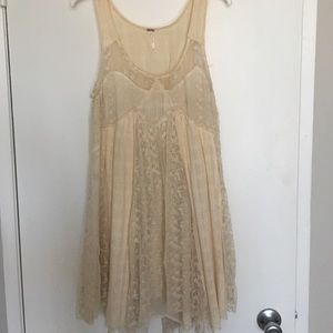 Free People Cream lace dress