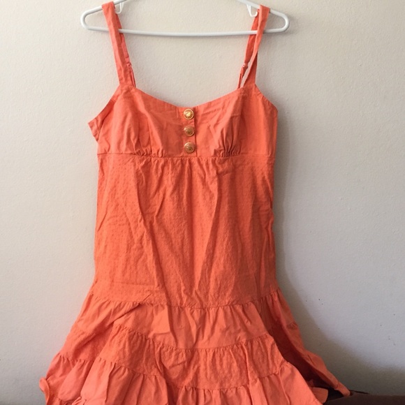 Orange BEBE summer dress