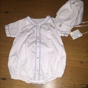 Petit ami baby boy baseball outfit
