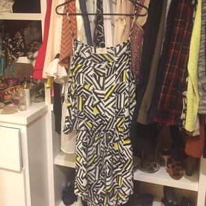 Romper with open back.