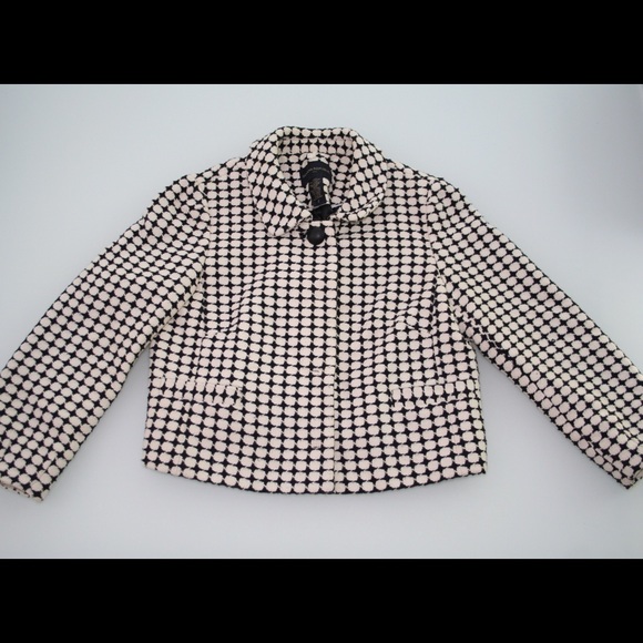Banana Republic black and white patterned jacket