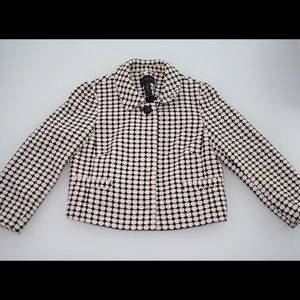 Banana Republic black and white patterned jacket