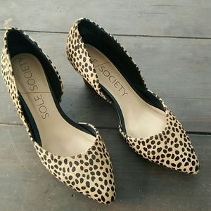Sole Society Cheetah Wedge