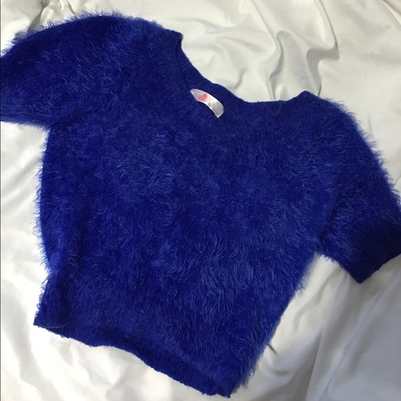 CALI SUN N FUN AMERICAN APPAREL FUZZY CROPPED TEE - Picture 1 of 2
