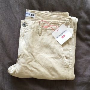 IDLF linen blended chino pants size 6 uniqlo