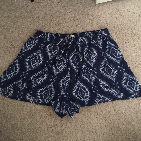 Flowy tie dye shorts