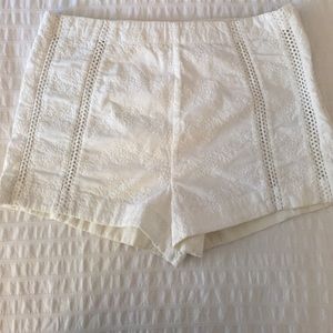 Allsaints white high waisted short
