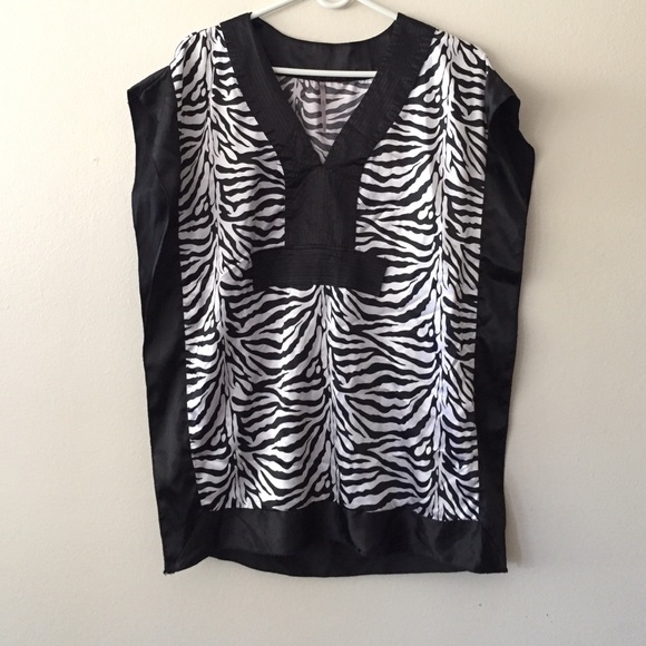 Zebra print top