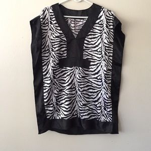 Zebra print top