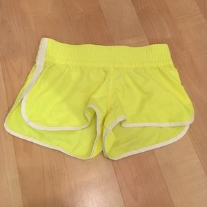 Neon workout shorts