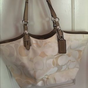 Coach Signature Optic Carly shoulder bag