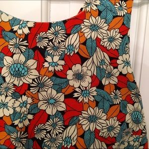 zara tropical print dress