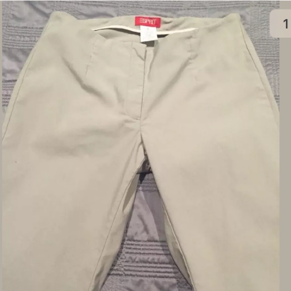 Vintage ESPRIT Flat Front Tailored Khaki Pants - Picture 1 of 4