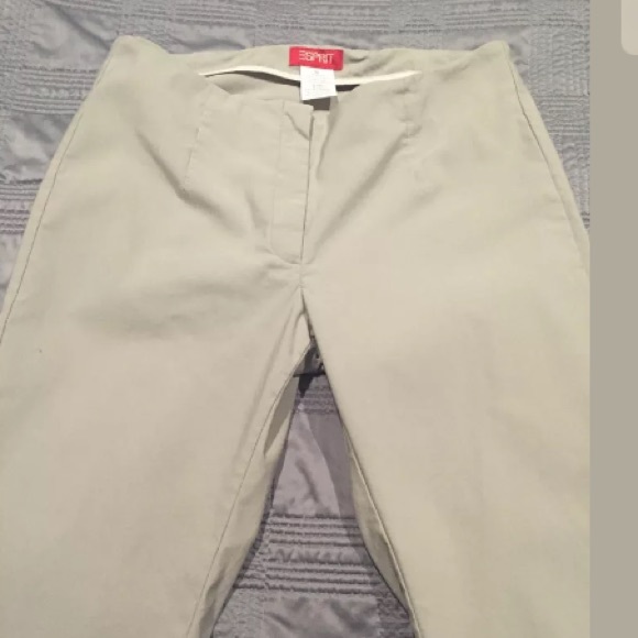 Vintage ESPRIT Flat Front Tailored Khaki Pants - Picture 2 of 4