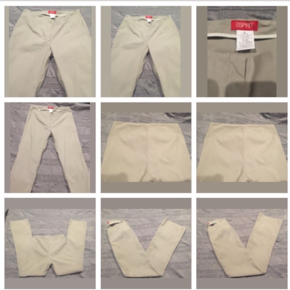 Vintage ESPRIT Flat Front Tailored Khaki Pants - Picture 4 of 4