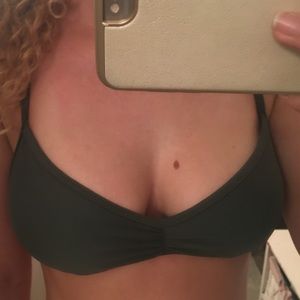 Olive green swim top from tilly's