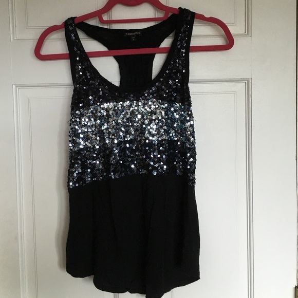 Express Tops - Sequined express tank top