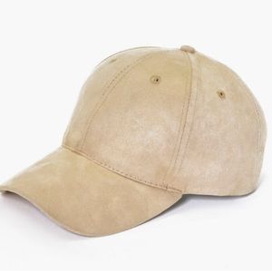 Boohoo | Sand Faux Suede Baseball Cap