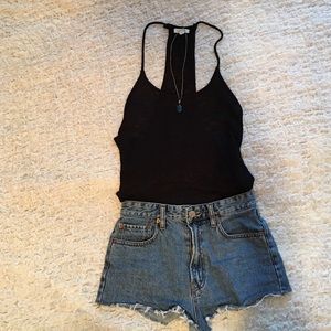 Black sweater tank