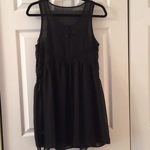 Express Midi Black Dress LBD