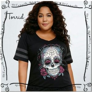 Skull football top