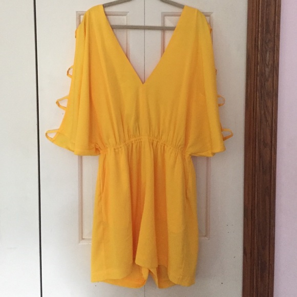 Yellow Bebe Romper (as seen on Pia Mia)