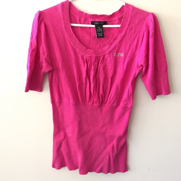 BCBGMAXAZRIA hot pink top