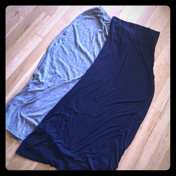 Lot of 2 comfy maxi skirts