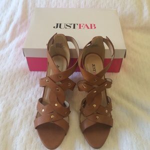 NEW JustFab Wedge Sandals