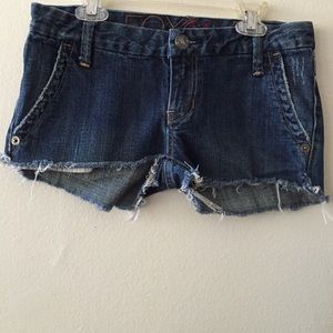Fox denim short shorts