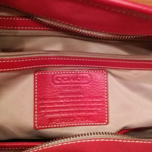 NWOT Red Coach Bag - Picture 2 of 3