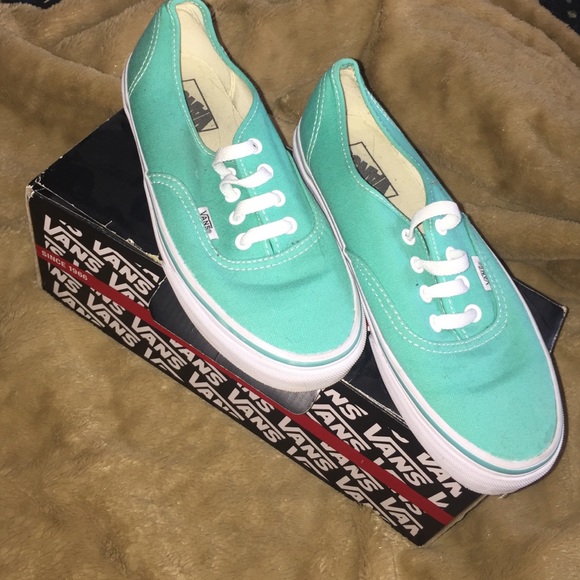 Turquoise Vans - Never Worn