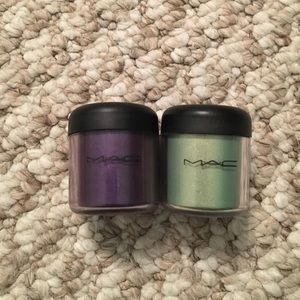 MAC pigments. Never used. Grape and Golder's Green